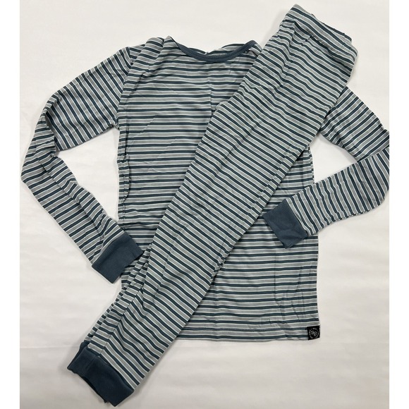 Sweet Bamboo Pjs Youth Size 8 Blue Stripe Vvguc - Picture 1 of 8